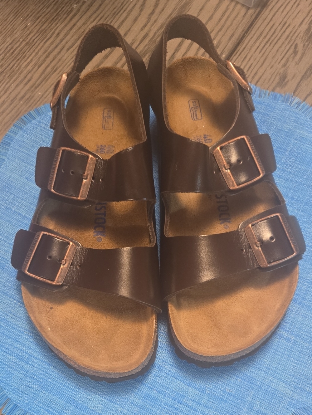 Birkenstock Milano Sandals In A Rich Chocolate / Habana Brown